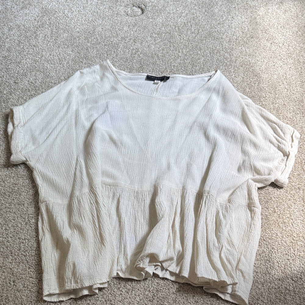 Final Touch Cream Women's Blouse